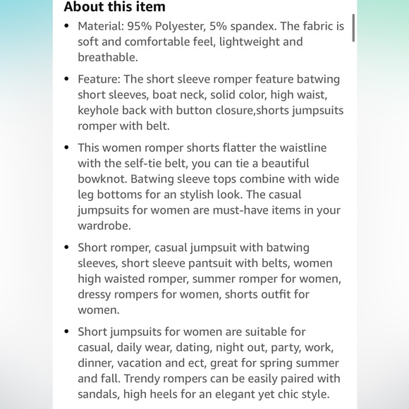 YIJIU Women's Summer Rompers - Picture 2 of 14